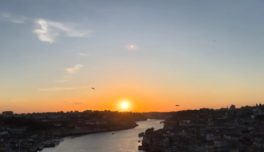 où voir le coucher de soleil à porto